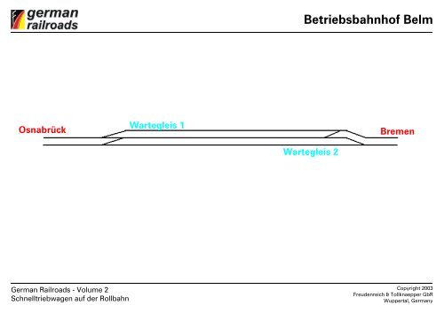 Gleispläne German Railroads Volume 2 Schnelltriebwagen auf der ...