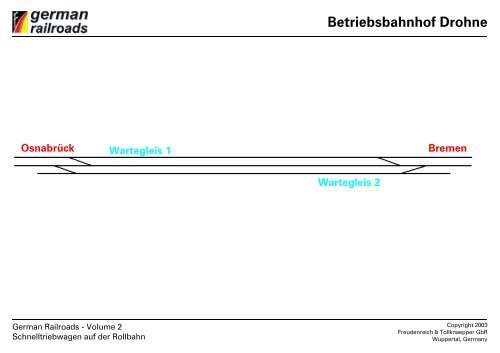 Gleispläne German Railroads Volume 2 Schnelltriebwagen auf der ...