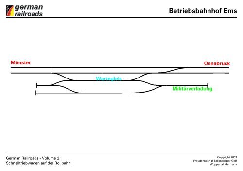 Gleispläne German Railroads Volume 2 Schnelltriebwagen auf der ...