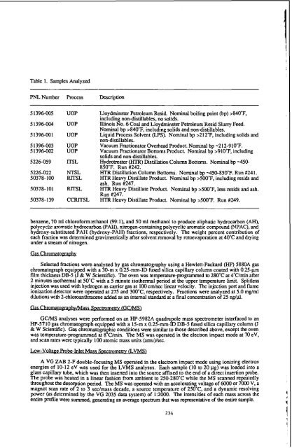 Liquefaction co-processing of coal shale oil at - Argonne National ...