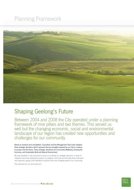 City Plan 2009 - 2013 - City of Greater Geelong