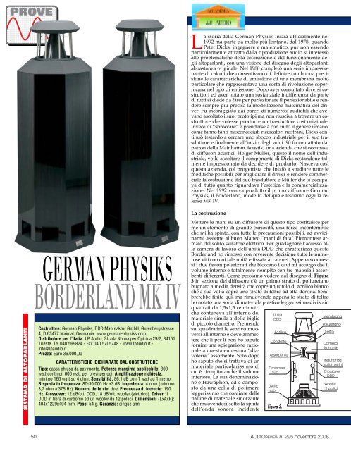 AUDIOREVIEW n. 295 - German Physiks