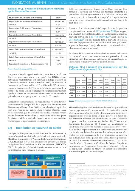 INONDATION AU BéNIN - Rapport d'évaluation des ... - GFDRR