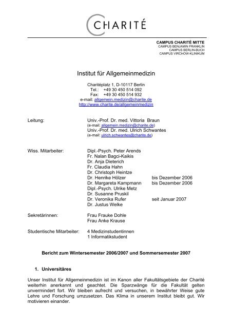 Institut für Allgemeinmedizin - GHA