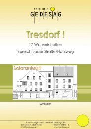 wha „tresdorf i“ - Gemeinnützige Donau-Ennstaler Siedlungs ...