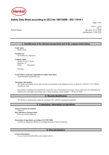 Safety Data Sheet according to (EC) No 1907/2006 ... - Kreativ.de