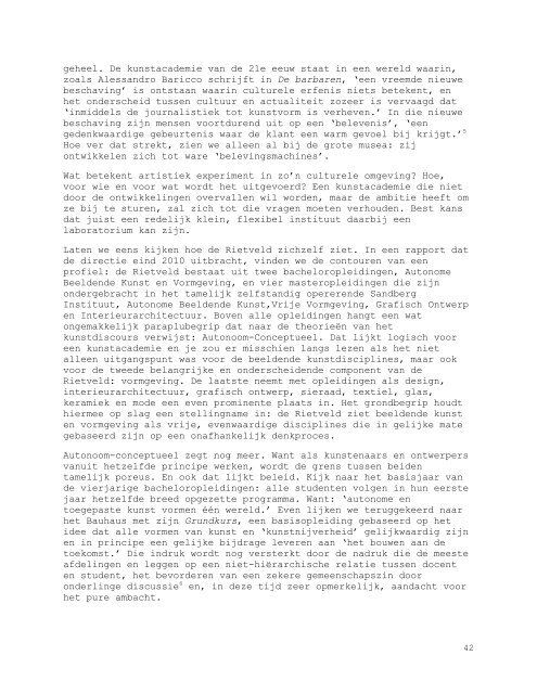 Instellingsplan Gerrit Rietveld Academie