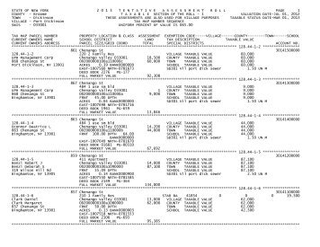 STATE OF NEW YORK 2 0 1 3 ... - Broome County