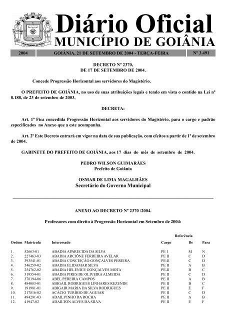 Edição nº 3.491 de 21 de setembro de 2004