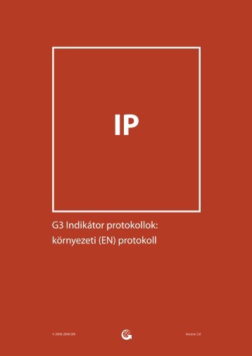 G3 Indikátor protokollok: környezeti (EN) protokoll - Global ...