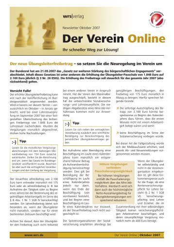 Der Verein Online