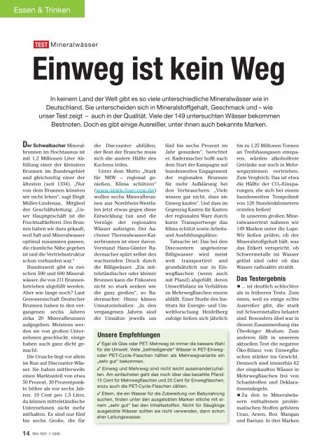 Einweg Ist Kein Weg