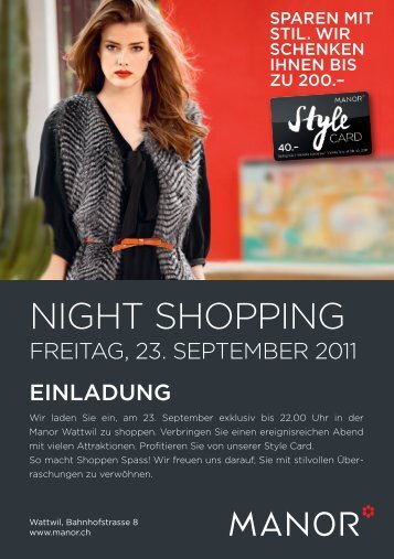 Flyer Night Shopping