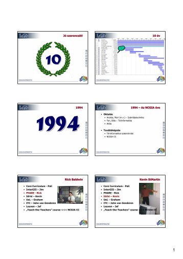 A tanszék története (pdf formátum, 5,3Mb) - NymE GEO portál