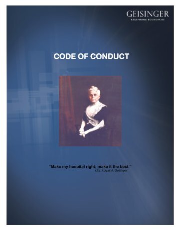 Code of Conduct (.pdf) - Geisinger Health System
