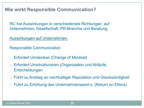 Responsible Communication - PRVA