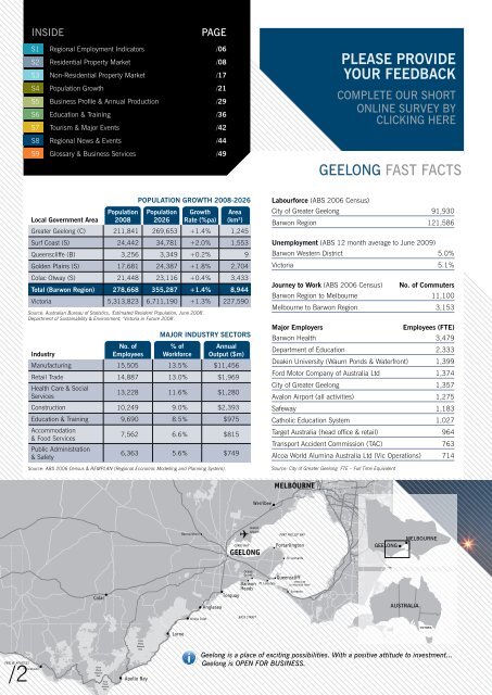 economic indicators - City of Greater Geelong