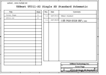 USBest UT311-S2 Single SD Standard Schematic