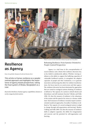 Resilience as Agency - IHDP