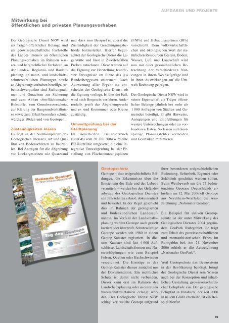 GeoLog 2007 - Geologischer Dienst NRW - Landesregierung ...