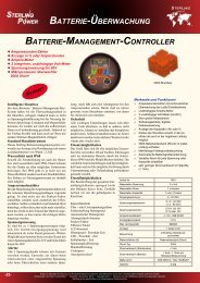 Batterie Management Controller - Sterling Power Products