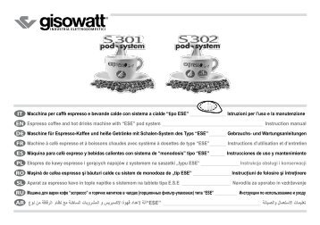 IT EN DE FR ES PL RO SL RU AR تعليمات االستعمال ... - Gisowatt