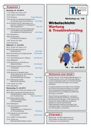 Wirbelschicht: Wartung & Troubleshooting - Glatt