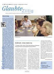 Ausgabe 2013 Nr. 10 - Reformierte Kirchgemeinde (Zürich-Affoltern)