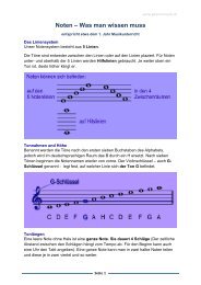 Noten verstehen (PDF) - Gitarre & Musik