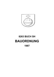 BAUORDNUNG - GIS - Kanton Schaffhausen