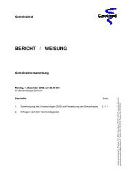 1. Dezember - Weisung - Geroldswil