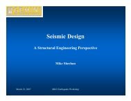 Seismic Design - Gemini Observatory