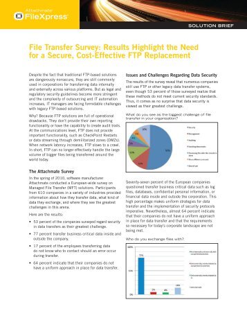 File Transfer Survey: Results Highlight the Need for a ... - Attachmate