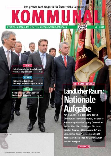 KOMMUNAL Das größte Fachmagazin für Österreichs Gemeinden