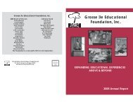 Annual Report 2006.pmd - Grosse Ile Educational Foundation