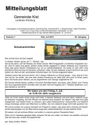 Mitteilungsblatt Juli 2013 - Gemeinde Kist