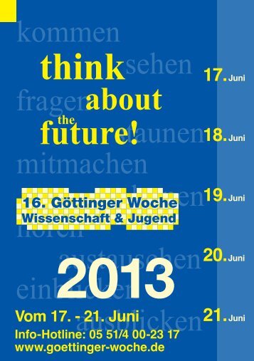 17. Juni 18. Juni 19. Juni 20. Juni 21. Juni - IGS Aurich-West