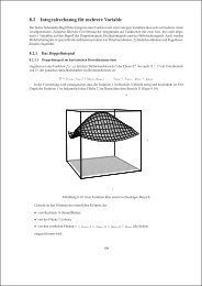 8.2 Integralrechnung f¨ur mehrere Variable - S T A F F