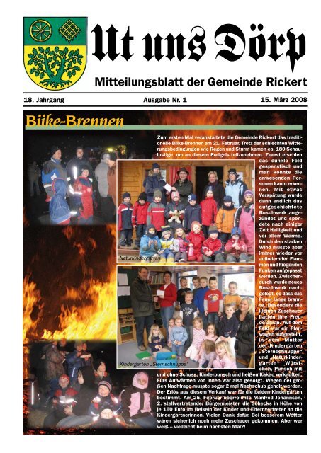 Biike-Brennen - Gemeinde Rickert