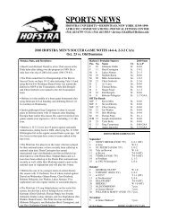 Game Notes - GoHofstra.com