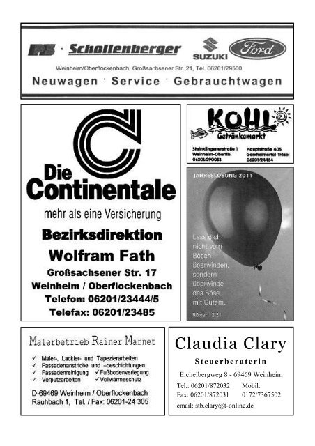 Gemeindebrief Glockengruß 1/2011 Dez-Jan - Evangelische ...