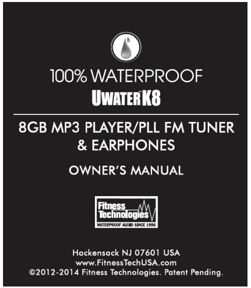 UWaterK8 User Manual