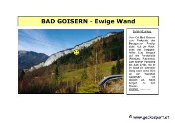 Bad Goisern - Ewige Wand B - geckosport.at