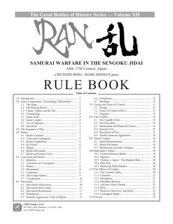 RULE BOOK - GMT Games