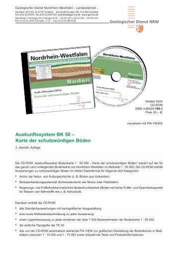 Karte der schutzwürdigen Böden - Geologischer Dienst NRW