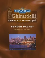 Download Vendor Packet (PDF) - Ghirardelli