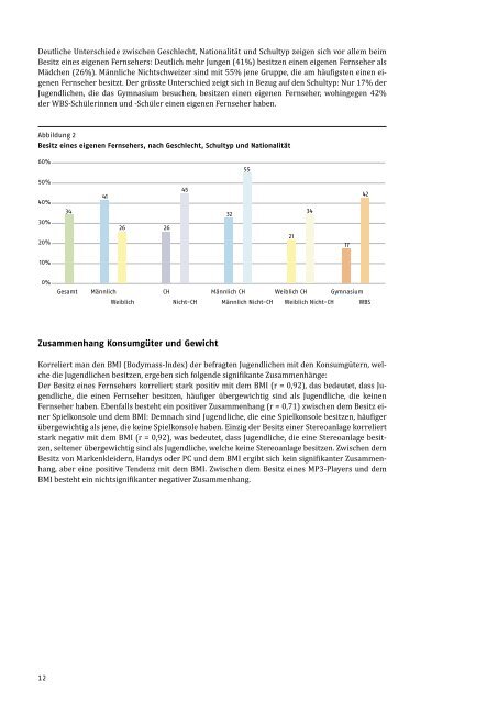 Jugendgesundheitsbericht 2012 - Gesundheit.bs.ch - Basel-Stadt