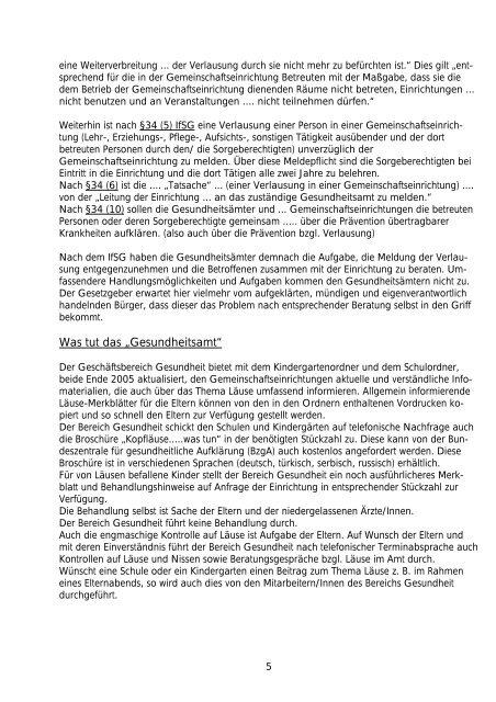 Schulbericht 2006 - Gesundheitsnetz Ostalbkreis