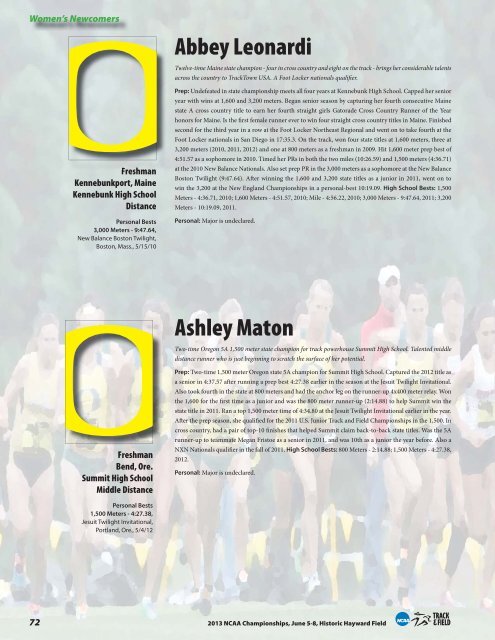 2012 CROSS COUNTRY - GoDucks.com