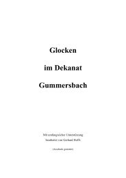 Glocken im Dekanat Gummersbach - Glockenbücher des ...